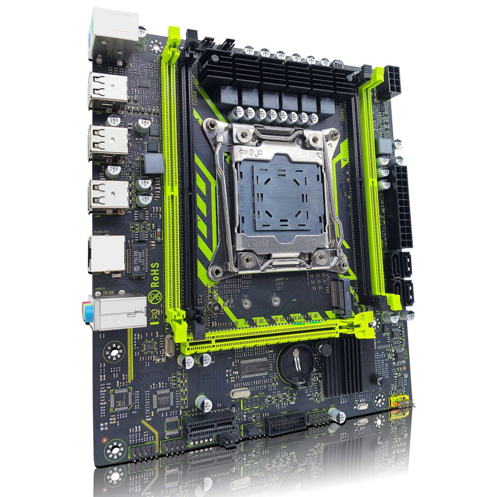 Kit Placa-mãe ZSUS X99-8D4 com CPU LGA2011-3 Xeon E5 2650 V4 DDR4 16GB (1*16GB) 2133MHZ Memória RAM NVME M.2 SATA