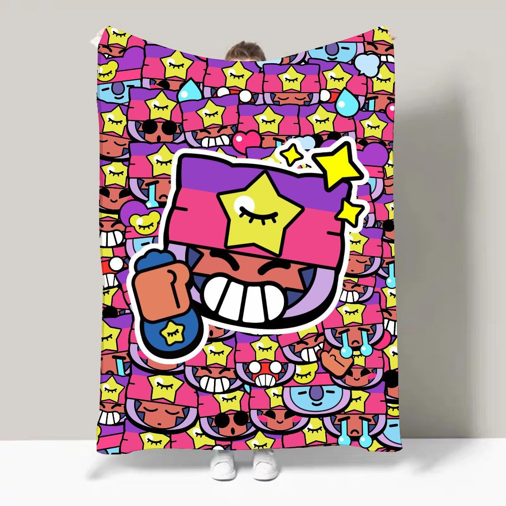 Game B-Brawl S-Stars FPS Strategy Blanket Design Lightweight  For Dorms, Naps, Living Room, Office,Sofa,All-Season