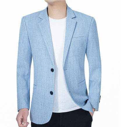 2025 New Men's Suit Jacket Thin Blazers Spring Autumn Solid Business Casual Suit Jacket Men Clothing  Blazer Hombre Coats