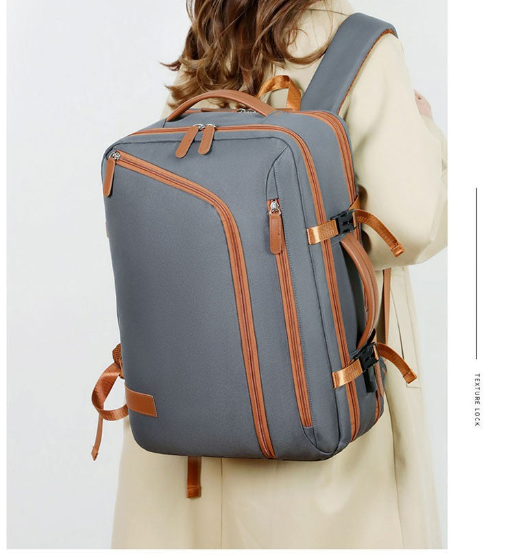 Backpack Unisex New Simple Business Computer Backpack Outdoor Large Capacity Travel Bag Student School Bag for Boys