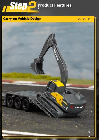 Maisto 1:64 Scania 770S Volvo FH16 Transporte Pesado Liga Modelo Veículo de Engenharia Coleção Presente para Meninos Colecionadores Brinquedo
