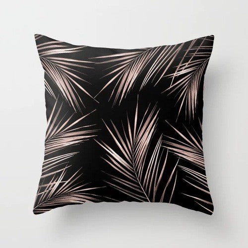 European-Style Black and White Geometry Portrait Pillow Cover Living Room Sofa Waist Support Office Bed Head Pillow Pillow 60x60