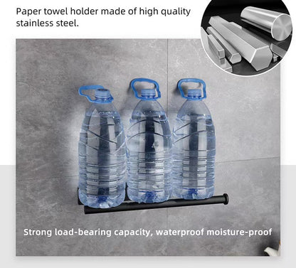 Kitchen Paper Towel Holder Adhesive Tissue Hanger Toilet Roll Paper Dispenser Cabinet Storage Napkin Rack Bathroom Accessories