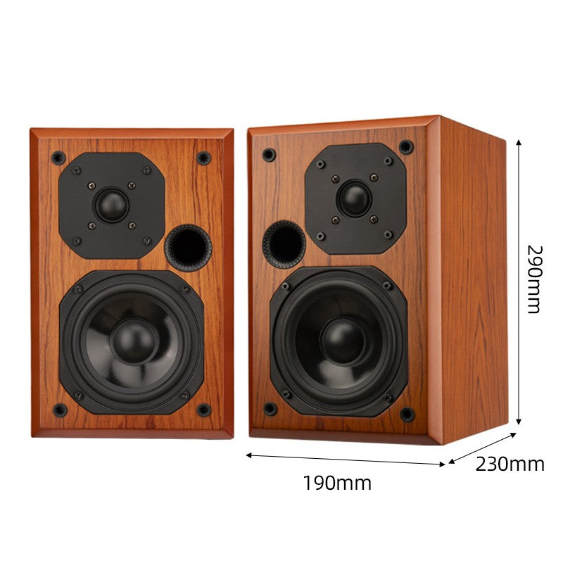 Caixa de Som Bookshelf HiFi 5 Polegadas 4ohm Passiva Alta Fidelidade de Madeira para Mesa 10W-50W Áudio para Home Theater Gamer