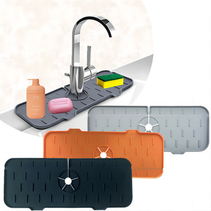 Utensílios de Cozinha Almofada Absorvente de Torneira de Silicone Prateleira Pia Protetor de Respingos Tapete Protetor de Bancada Acessórios de Tapete de Dreno de Banheiro