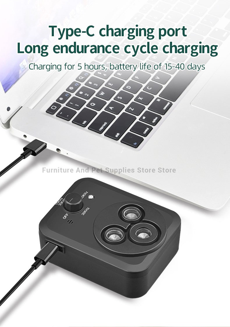 Dispositivos Anti Latido Dispositivos de Controle Automático de Latidos com 3 Modos Ultrassônicos para Cães Dispositivos para Parar Latidos de Cães