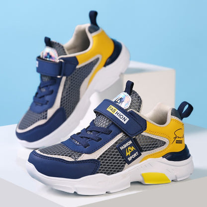 4 Color Kids' Breathable Mesh Sneakers Non-Slip School Sports Shoes for Boys Girls Lightweight Casual Walking Shoes