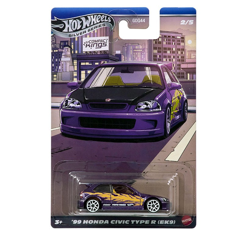 Hot Wheels GDG44-Q Compact Kings Series,Ford Fiesta Civic Subaru Mazda Nissan Sentra,1:64 Die-cast  Model Car Collector's Gift