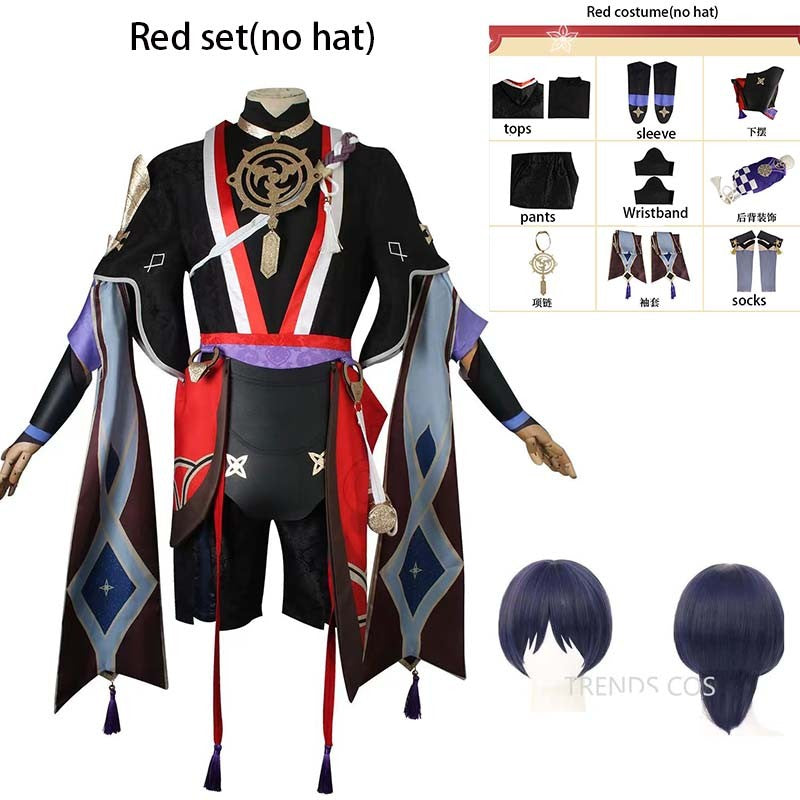 Scaramouche Cosplay Costume Balladeer Full Set Scaramouche Outfits for Comic Con