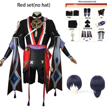 Scaramouche Cosplay Costume Balladeer Full Set Scaramouche Outfits for Comic Con