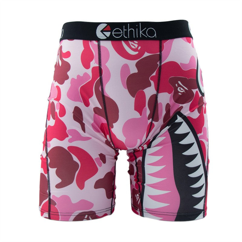 ETHIKA 1Pcs Sexy Men Underwear Boxers Breathable Man Swimming Underpants Plus Size S-3XL Mens Panties Trunks Men's Boxer Briefs