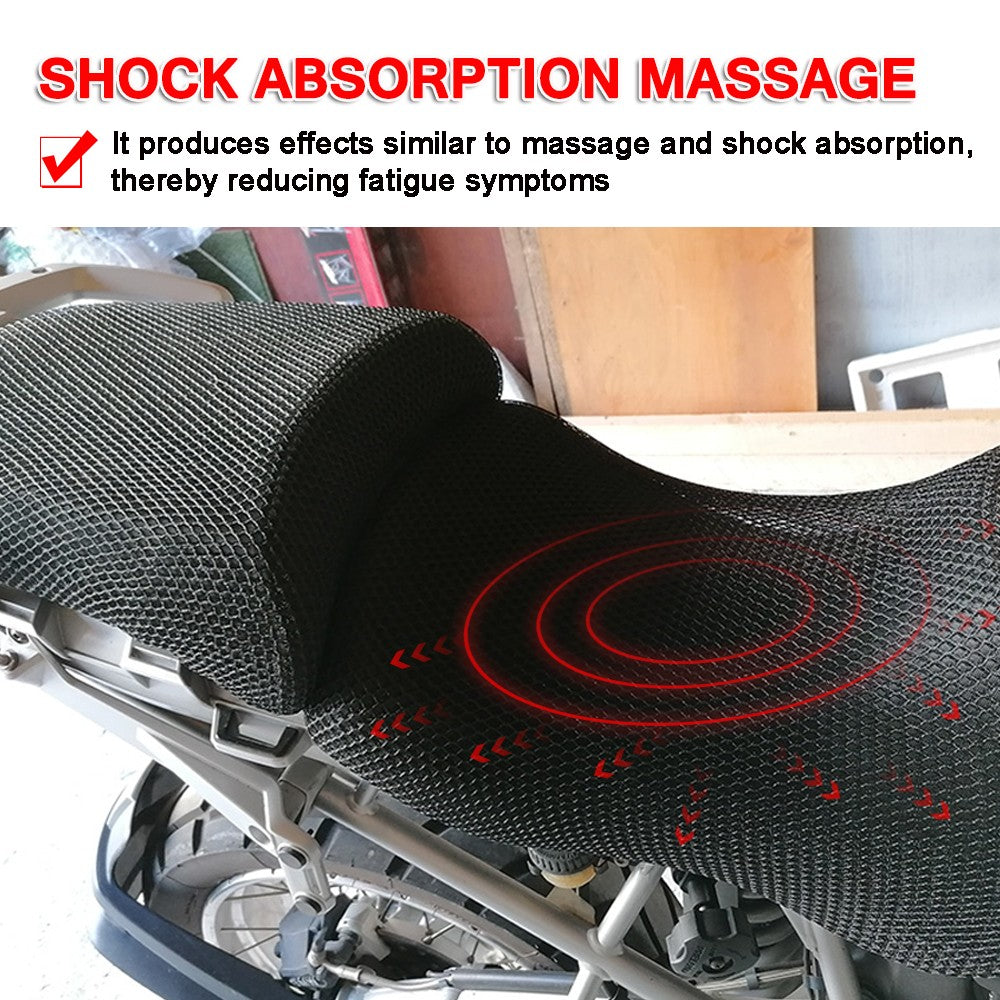 Capa de Almofada de Assento Antiderrapante para Motocicleta BMW R1200GS R1250GS LC Adventure 2018-2023 Capas Protetoras de Assento de Malha de Nylon