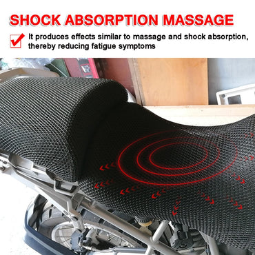 Anti-Slip Motorcycle Seat Cushion Cover For BMW R1200GS R1250GS LC Adventure 2018-2023 Nylon Mesh Saddle Seat Protector Covers