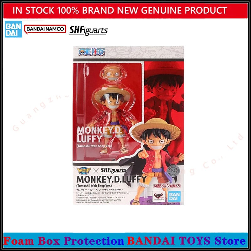 Atacado Bandai 100% Genuíno One Piece Model Kit Anime Figures SHF Monkey D Luffy Nami Shanks Roronoa Zoro Romance Dawn