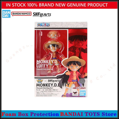 Atacado Bandai 100% Genuíno One Piece Model Kit Anime Figures SHF Monkey D Luffy Nami Shanks Roronoa Zoro Romance Dawn