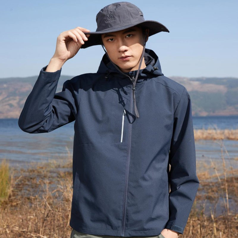 Casual jacket hooded jacket cardigan custom printable embroidered logo men's and women's outdoor windbreakers workwear