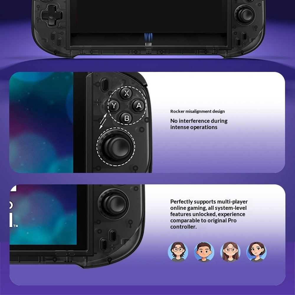 Abxylute N6 Deck-Style Controller For Switch 2 Hall Effect Joystick Native GL/GR Button Native HD Vibration Pro Handle NS2 Gifts