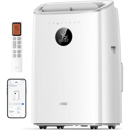 Dreo Ar Condicionado Portátil, 8000 BTU ASHRAE (5000 BTU DOE) Unidade de AC Inteligente para Quarto com Resfriamento sem Drenagem, AC318S