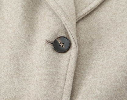 2025 autumn new women's casual fashion simple temperament elegant loose soft padded shoulder coat jacket