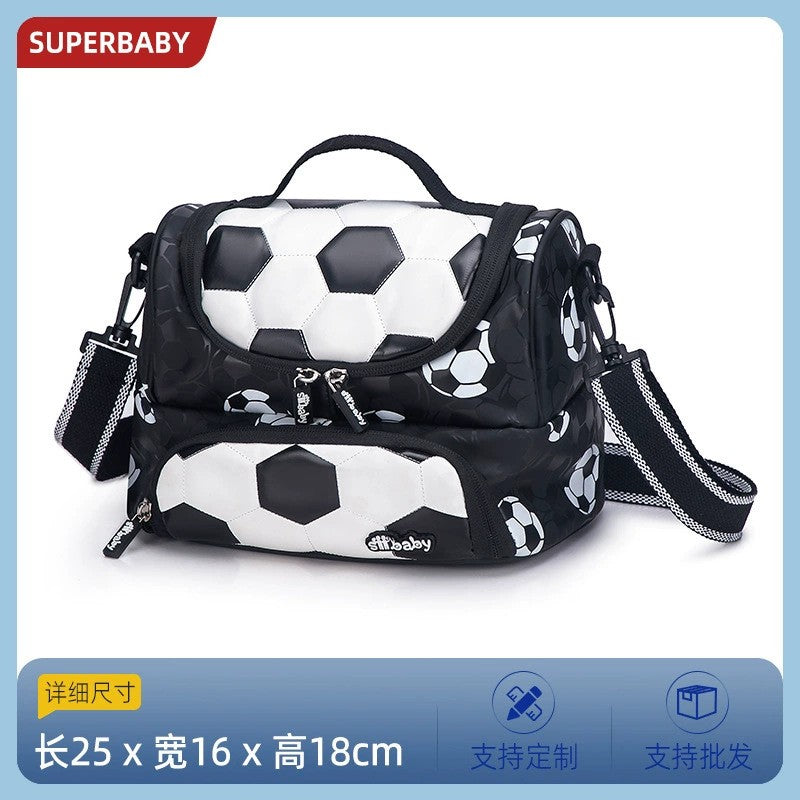Mochila Infantil Menino Futebol Escolar Anime para Crianças Adolescentes Viagem Mochila Escolar