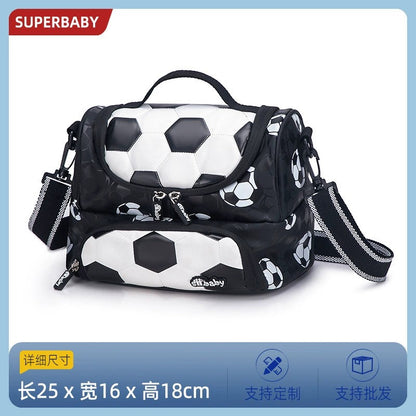 Mochila Infantil Menino Futebol Escolar Anime para Crianças Adolescentes Viagem Mochila Escolar