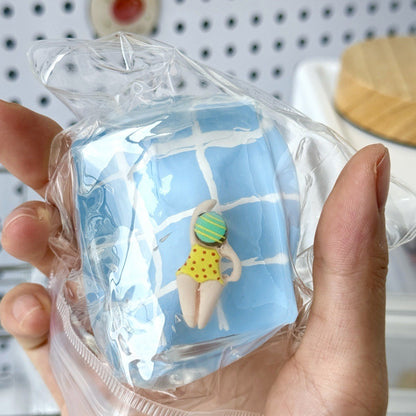 Pool Party, Squishy Toy, Creative Toy, Internet-famous, Bestseller, Malt Sugar Texture, Stress Relief Gadget, Party Favors