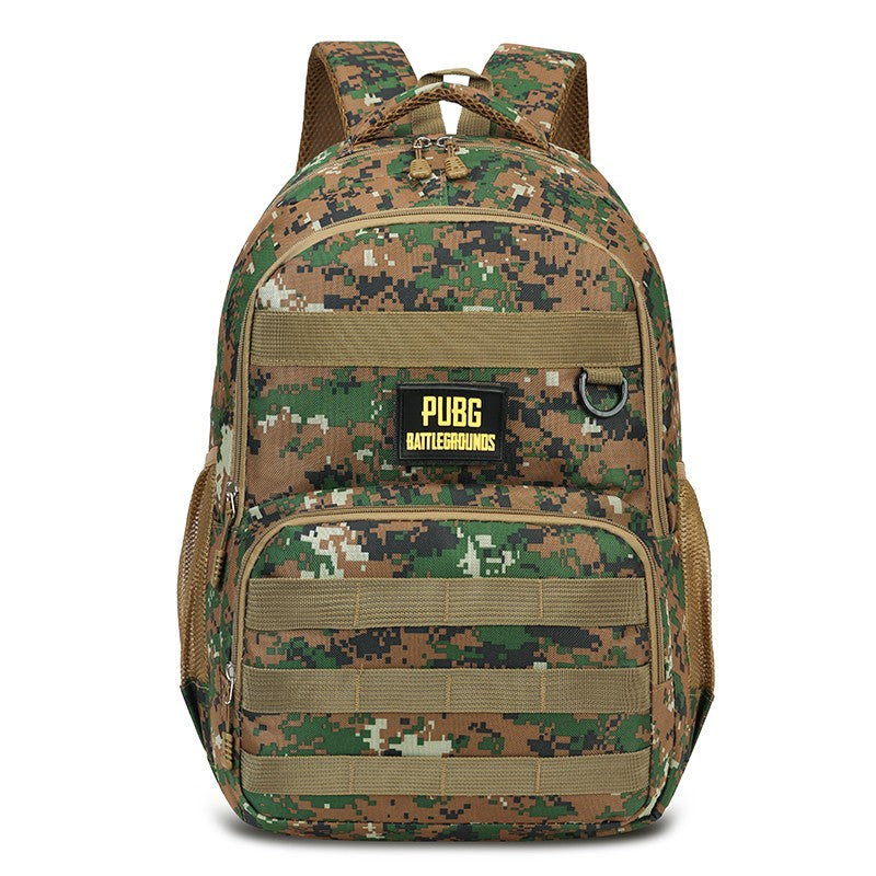 Camouflage large-capacity backpack - zipper closure, hiking, traveling, outdoor adventure backpack