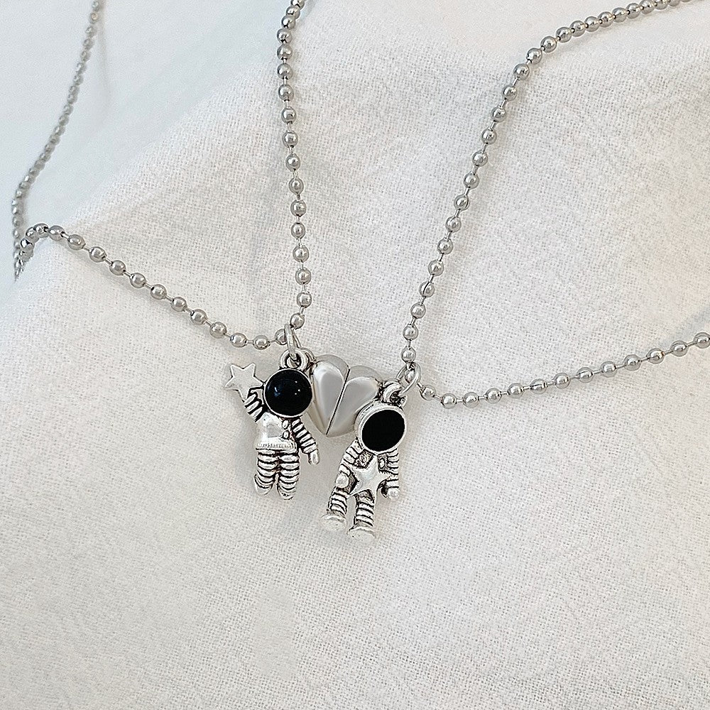 Eu Te Amo Melhores Amigos Colar de Casal Jóias Quebra-Cabeça BFF Chave Fechadura Tai Chi Coração Pingentes Colares para Mulheres Homens Presente Collier