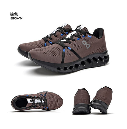 Tênis Masculino com Fivela Giratória, Sapatos Esportivos Leves de Primavera, Casuais, Respiráveis, para Corrida, Versáteis, Estilo Daddy Shoes
