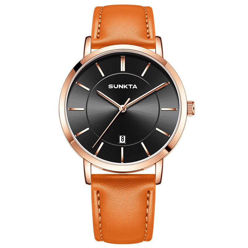 LIGE Sunkta Man Watch Fashion Luxury Waterproof Ultra Thin Date Casual Clock Leather Classic Quartz Watches for Men Reloj Hombre