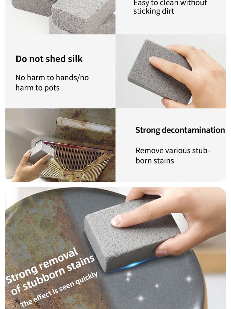 Barbecue Cleaning Brick Barbecue Grill Cleaning Brush Grill Pan High Temperature Resistant Pumice Outdoor Travel Cleaning Tools