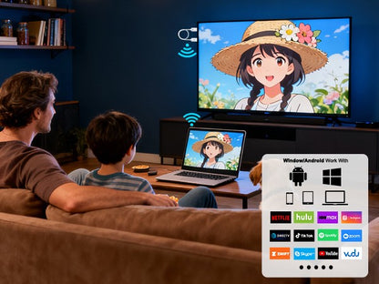 Adaptador/Cabo/dongle sem fio para espelhamento HDMI, stick/cabo/adaptador de streaming sem fio, extensor de adaptador de vídeo sem fio