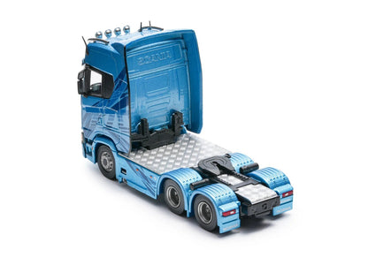 Masdi 1/64 Scania 770S V8 Caminhão Howo HW1006 Militar Verde Liga de Carro Modelo Miniatura Coleção Diecast Enfeite Modelo Hobby Brinquedo