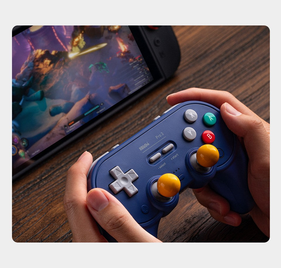 8BitDo Pro 3 Bluetooth Controller for Nintendo Switch 1/2 with TMR Joysticks, Charging Dock for Windows, Apple, SteamOS, Android