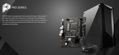 MSI PRO H610M-S DDR4 INTEL H610 Support Intel Core 14th/13th/12th Gen Processors Pentium Gold and Celeron LGA 1700 motherboard