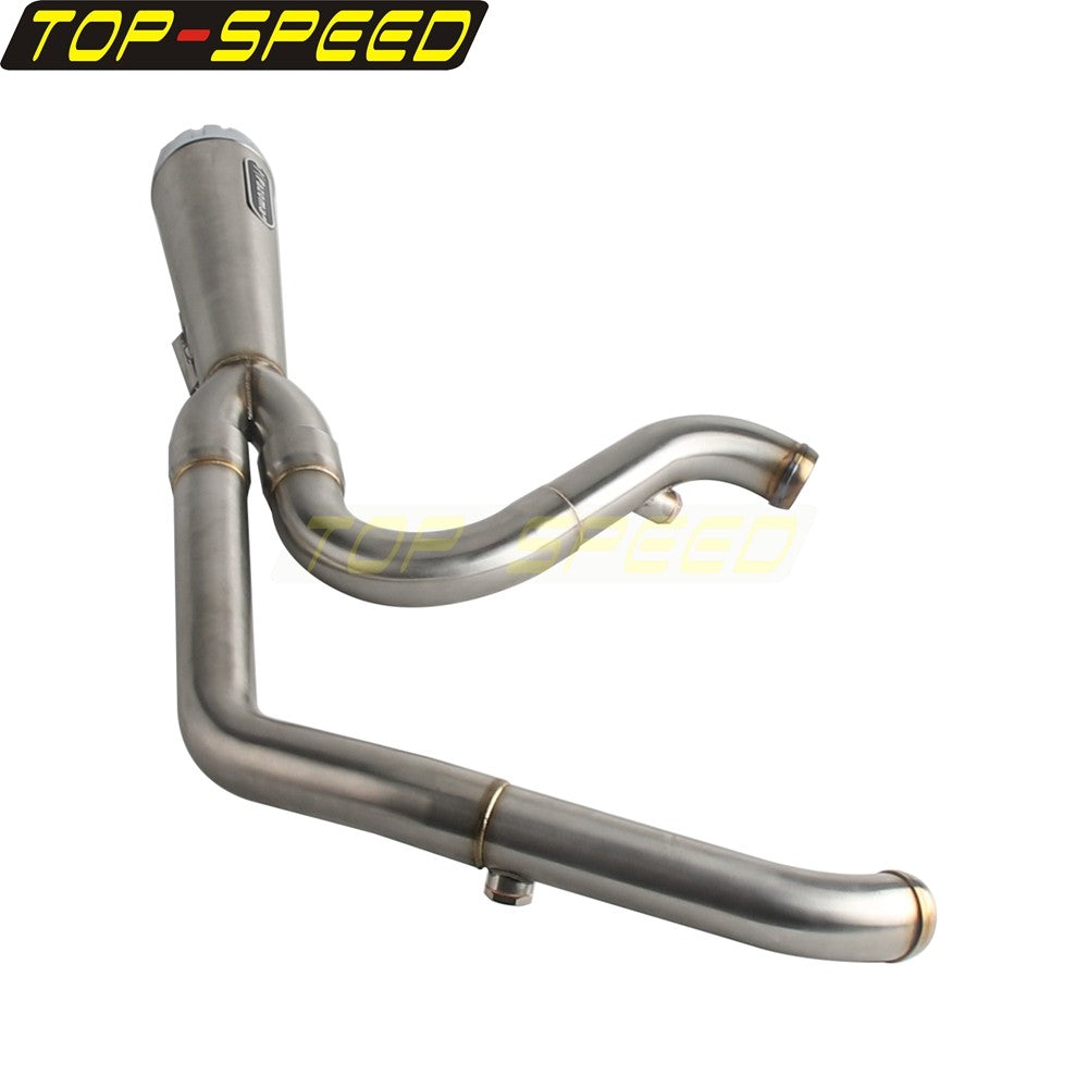 For Harley CVO Street Glide FLHXSE 2017-2025 CVO Road Glide ST FLTRXSTSE 2024-2025 2-Into-1 Exhaust Motorcycle Touring Mufflers
