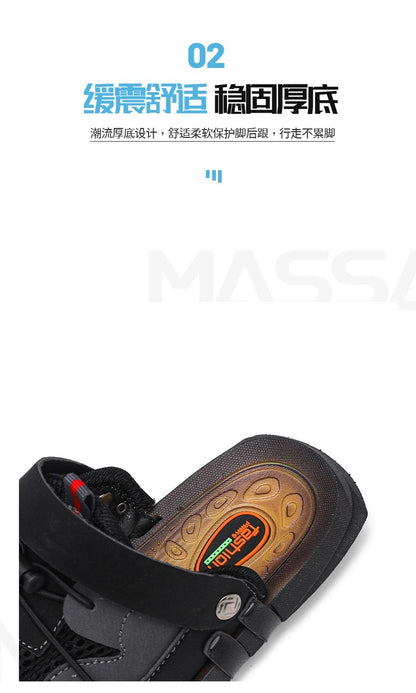 Men plus size Baotou casual sandals summer soft-sole non-slip outdoor beach shoes fashion youth outdoor dual-use sports slippers