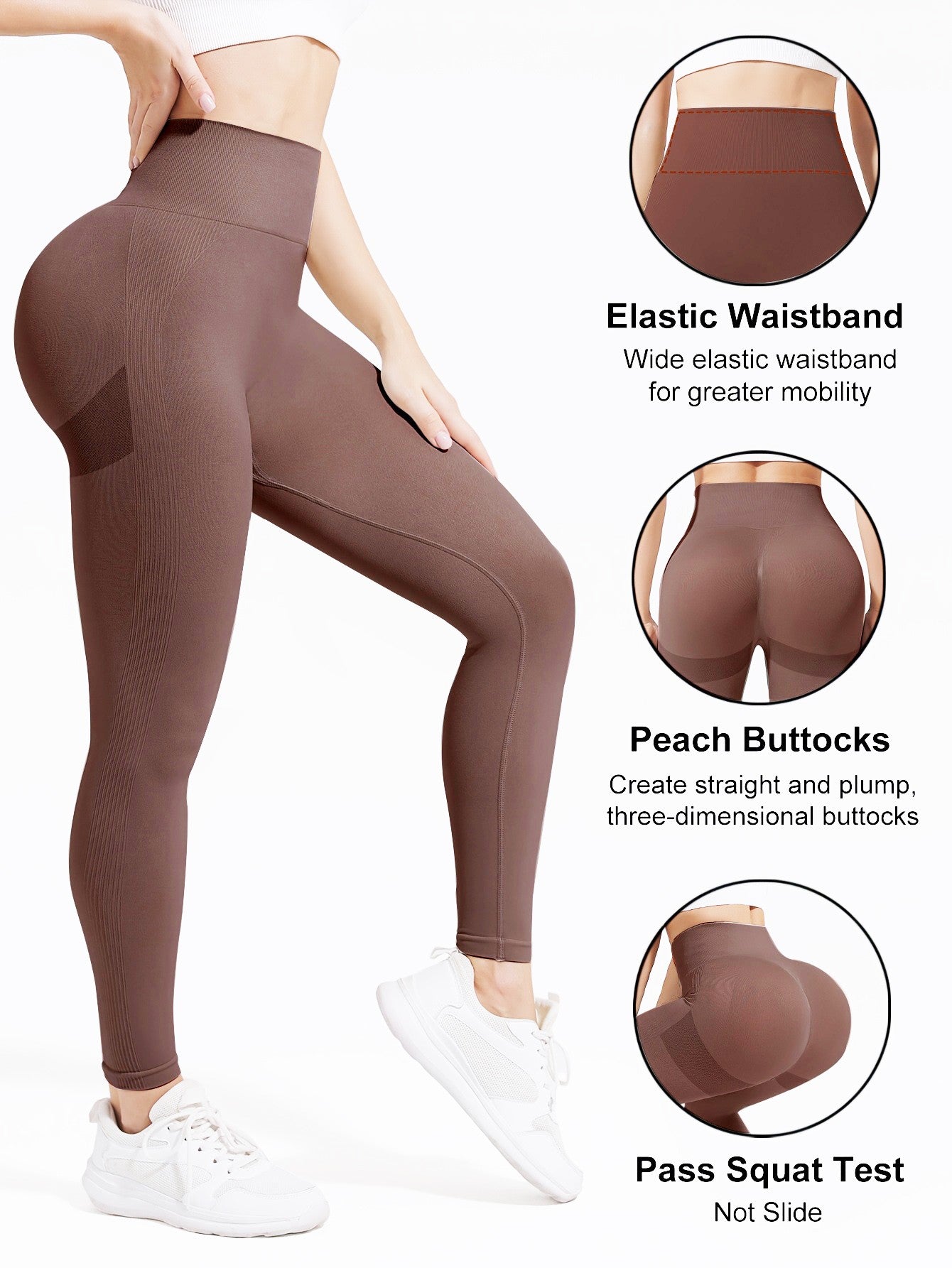 CZGUKE High Waist Yoga Pants for Women - Tummy Control Leggings Stretchy Soft Workout Running Pants Comfortable Gym Sports Pants