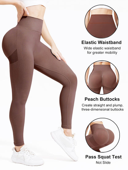 CZGUKE High Waist Yoga Pants for Women - Tummy Control Leggings Stretchy Soft Workout Running Pants Comfortable Gym Sports Pants