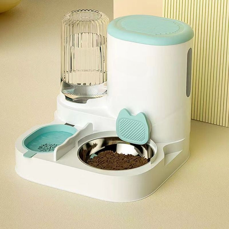 Tigela automática para gatos, cães e animais de estimação, bebedouros, tigela integrada para gatos, tigela de ração para gatos, cães, para comer, beber ág