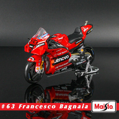Maisto 1:18 2023 GASGAS Tech3 37#Augusto Fernandez 44#Pol Espargaro Moto GP modelo de motocicleta de liga leve para coleção de brinquedos de presente