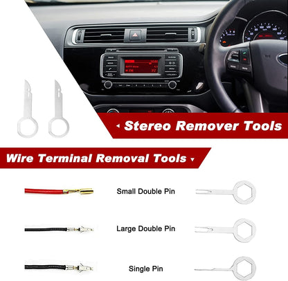 Ferramentas para carros Kit de desmontagem de interior de carro Ferramenta de remoção de acabamento de plástico extrator de clipes de carro Ferramentas de painel DIY para conjunto de extrator de acabamento automotivo