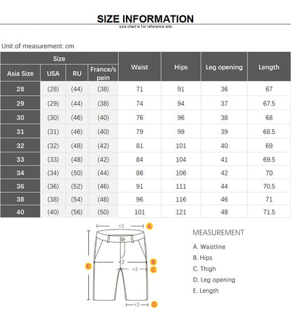 Summer Men business Denim Shorts Thin Straight Casual Short Jeans Male office Brand Clothing Black Blue short pants