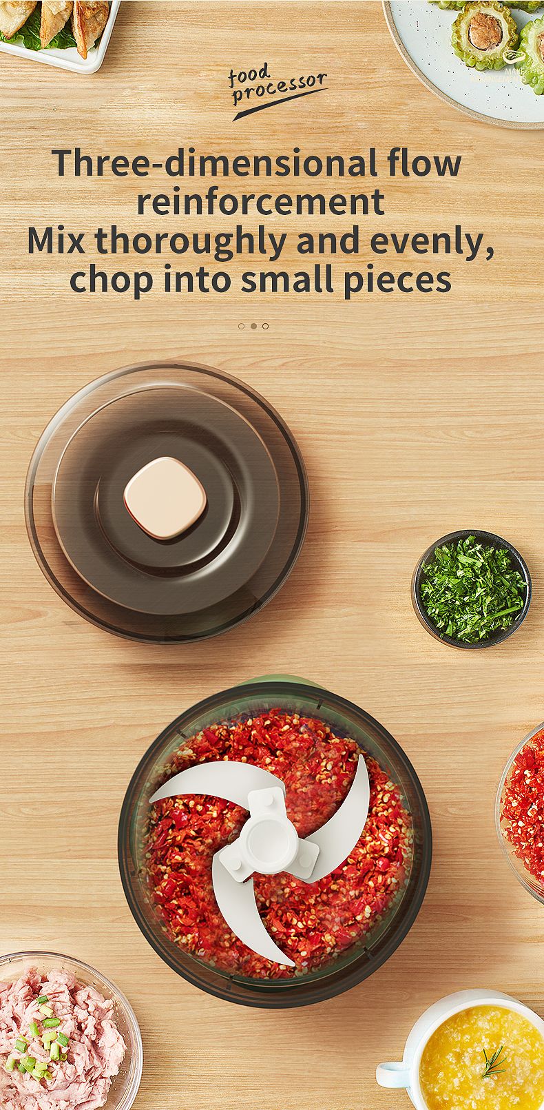 350ml Mini Processador Elétrico Sem Fio de Alho, Dupla Função, Para Purê de Alho, Recarregável Via USB, Triturador de Alimentos Para Cozinha, Moedor de Carne e Vegetais