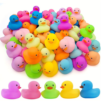 12/24 Colorful Rubber Ducks Bath and Shower Summer Beach Birthday Party Pool Party Decorations Gifts Stocking Stuffers