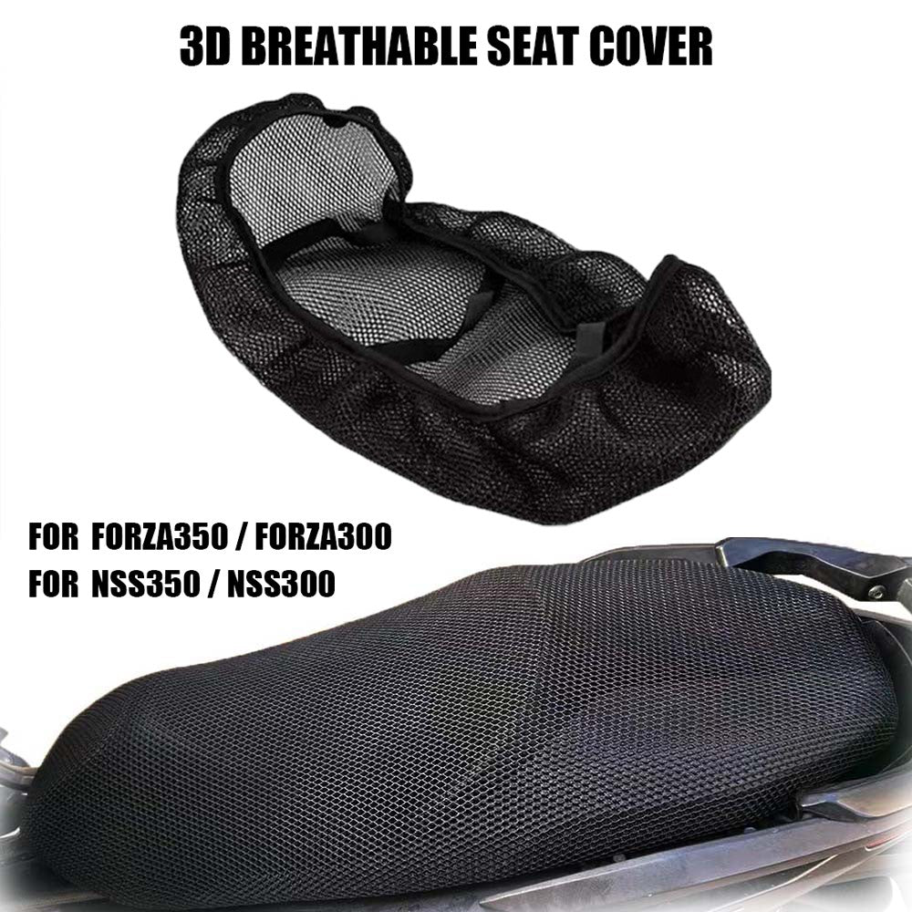 Para Honda NSS350 Forza 350 NSS300 Proteção Isolamento Térmico Tecido Nylon Rede Assento Banco Forza350 Capa de Assento Almofadada Antiderrapante