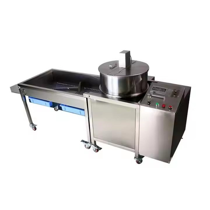 Máquina de Pipoca Automática Comercial a Gás Industrial para Fazer Pipoca Doce Caramelizada Leite Chocolate