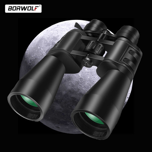 BORWOLF 10-380X100 Alta Ampliação HD Profissional Zoom Binóculos 10-60 vezes Telescópio Adequado Para Observação da Lua E Turismo
