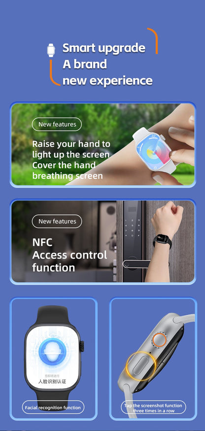 CD99 watch X 5G smartwatch 2.29inch AMOLED 5G LTE smart watch with 180 ° rotary camera GPS WiFi SIM card slot health monitoring