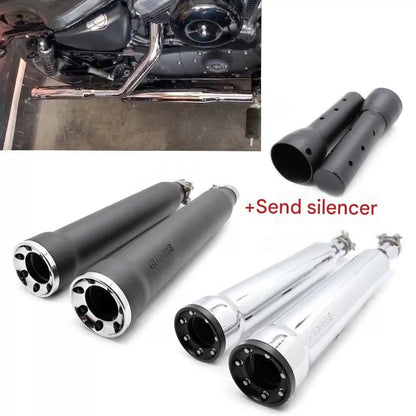 For Harley-Davidson XL883N / 1200 / X48 modification accessory - Snake exhaust pipe with deep-toned tail section